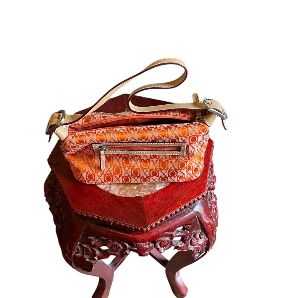 Xoxo Orange Patterned shoulder Bag Y2K